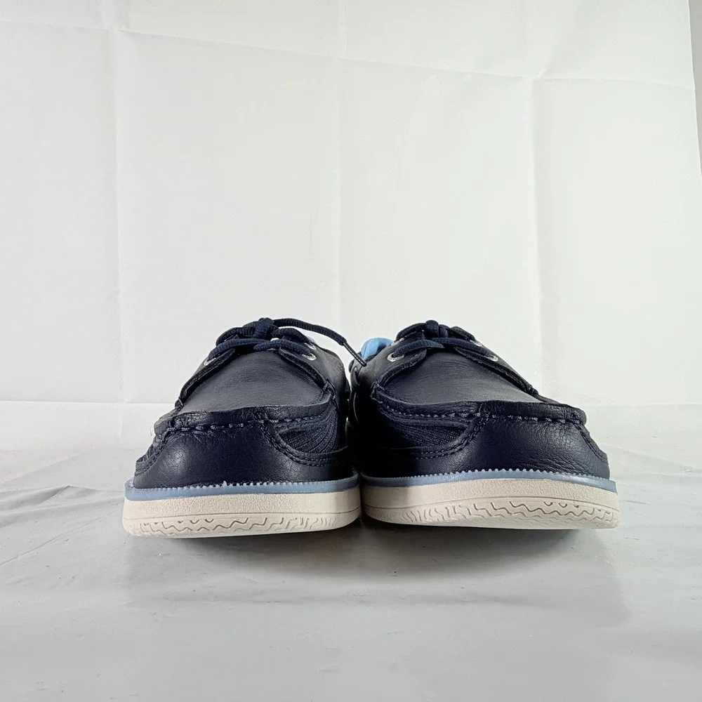 Sperry Top-Sider Men's Surveyor 2-Eye Leather Navy Boat Shoes Size 11.5 M
